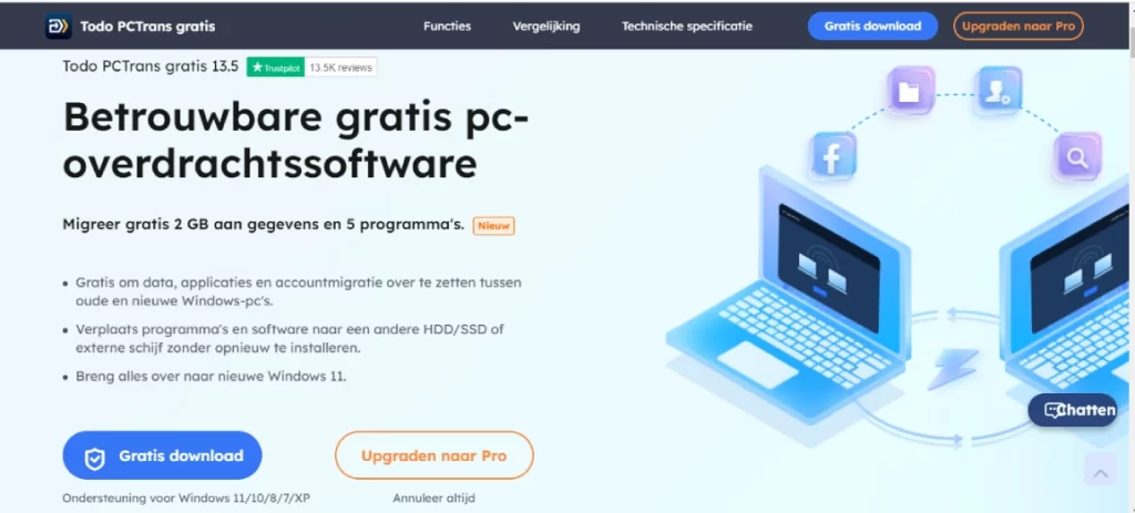 hoe installeren EaseUS PC Transfer Software